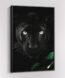 panter op canvas schilderij